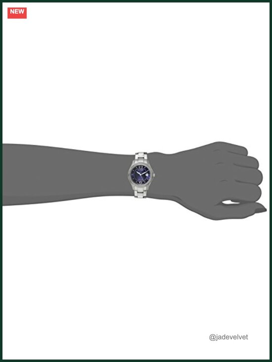 Eco-Drive Dress Watch, Stainless Steel, Crystal Accents, 50m Water Resistant main image 4